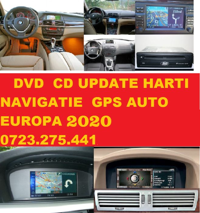 DVD Harti navigație BMW E81 E87 E90 E91 E60 E61 Europa Romania 2022