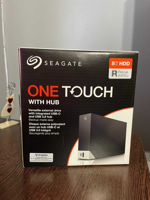 HDD extern Seagate One Touch 8TB, USB 3.0, Negru (NEGOCIABIL)