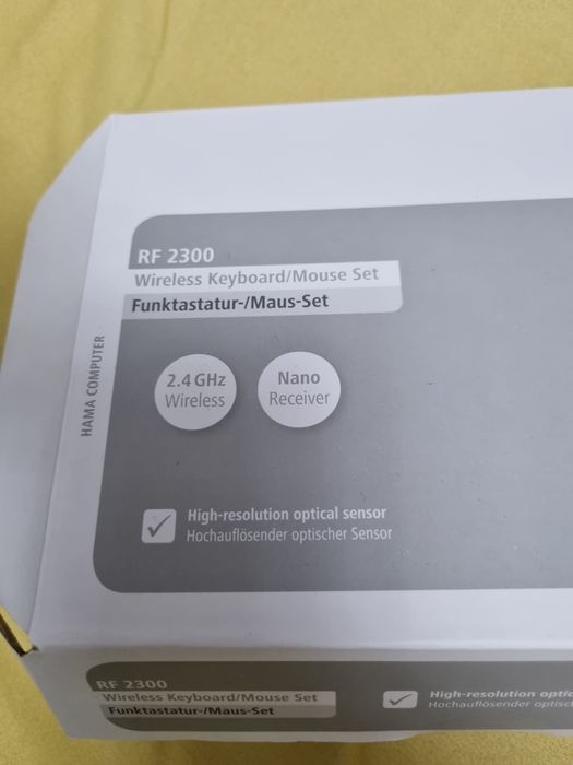 Kit Mouse + Tastatura Hama RF 2300, Wireless, Negru (Noi)