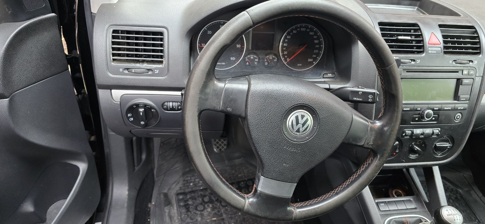 Volan piele cu airbag cu comenzi sau fără vw Golf 5 Jetta 3 Passat B6