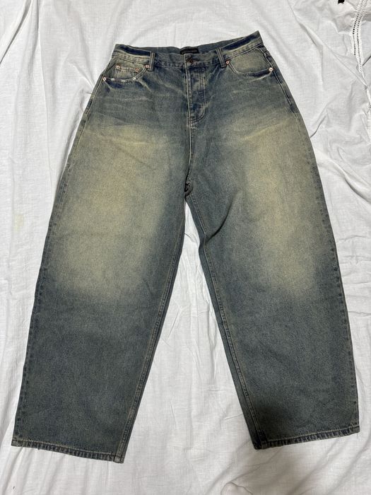 Blugi waxed balenciaga baggy