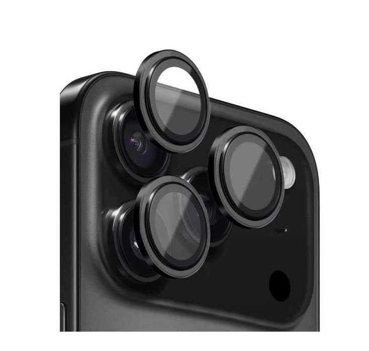 Folie Sticla Securizata iPhone 17 Pro Camera Photo Negru