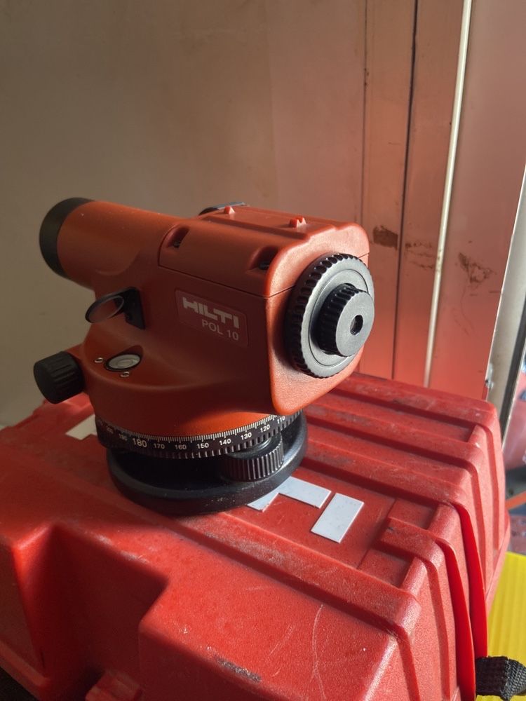 Hilti pol 10 nivela optica teodolit cote santier gard pavaj borduri