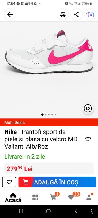 Adidași nike nr 33  de piele