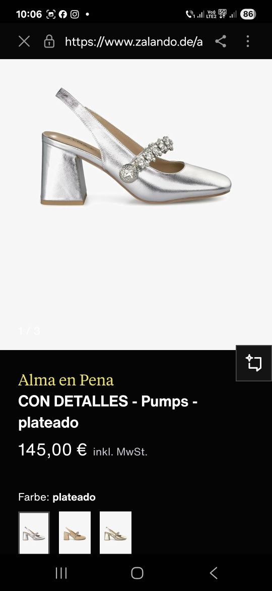 Pantofi bijuterie Alma en