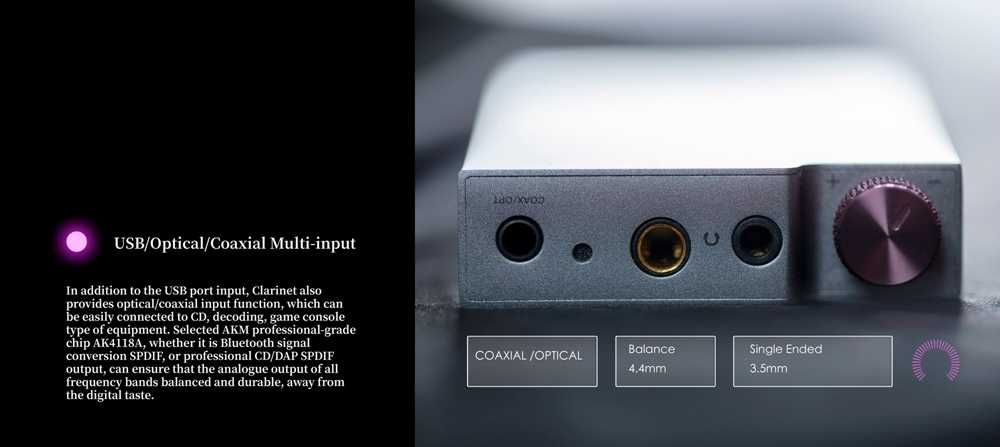 Dethonray Clarinet High-quality Portable USB DAC/AMP Nou, Cutie