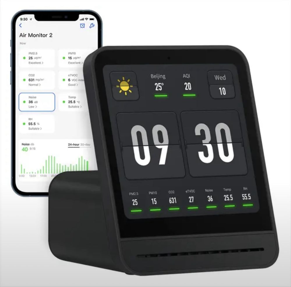 Qingping Air Monitor Gen 2 измеритель качества воздуха