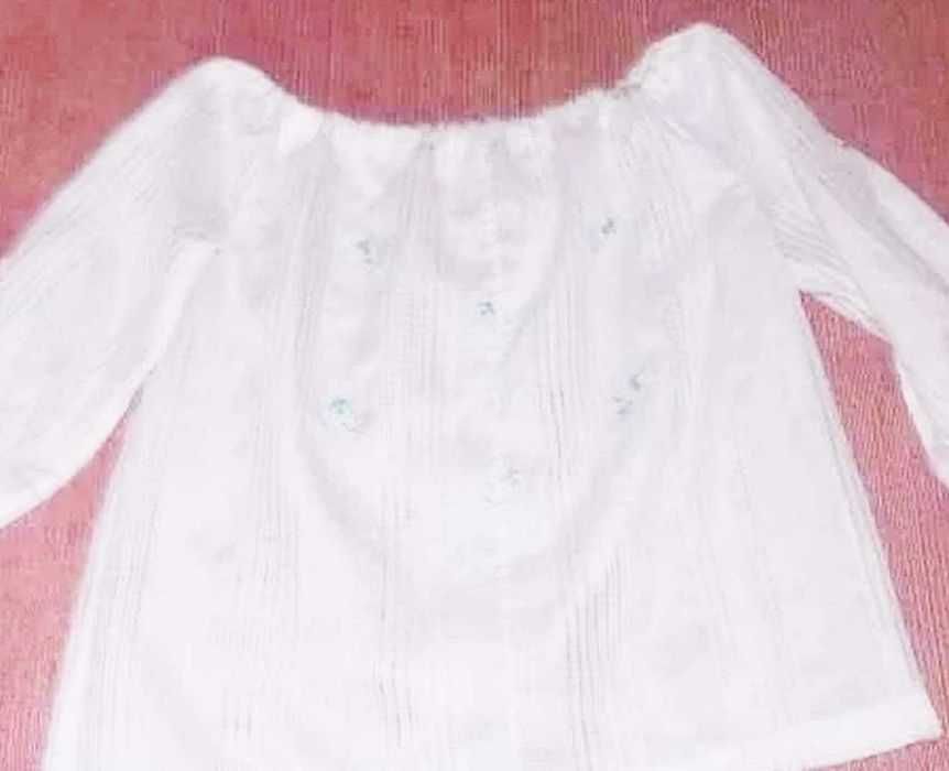 ie /Camasa populara, panza  bumbac brodata manual, 6,7,8,9,10,11,12 an