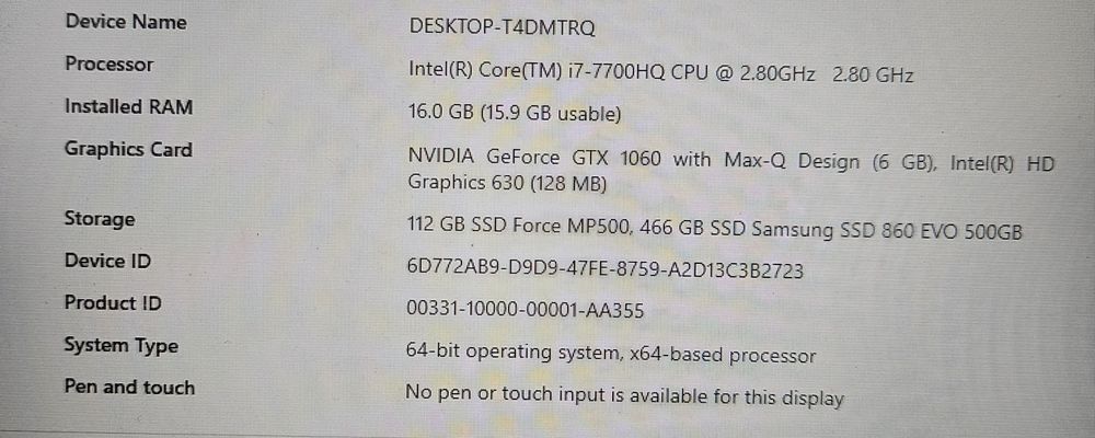 Lenovo Legion Y520 – i7 / GTX 1060 (6GB) / 16GB RAM / SSD + SSD – Gami