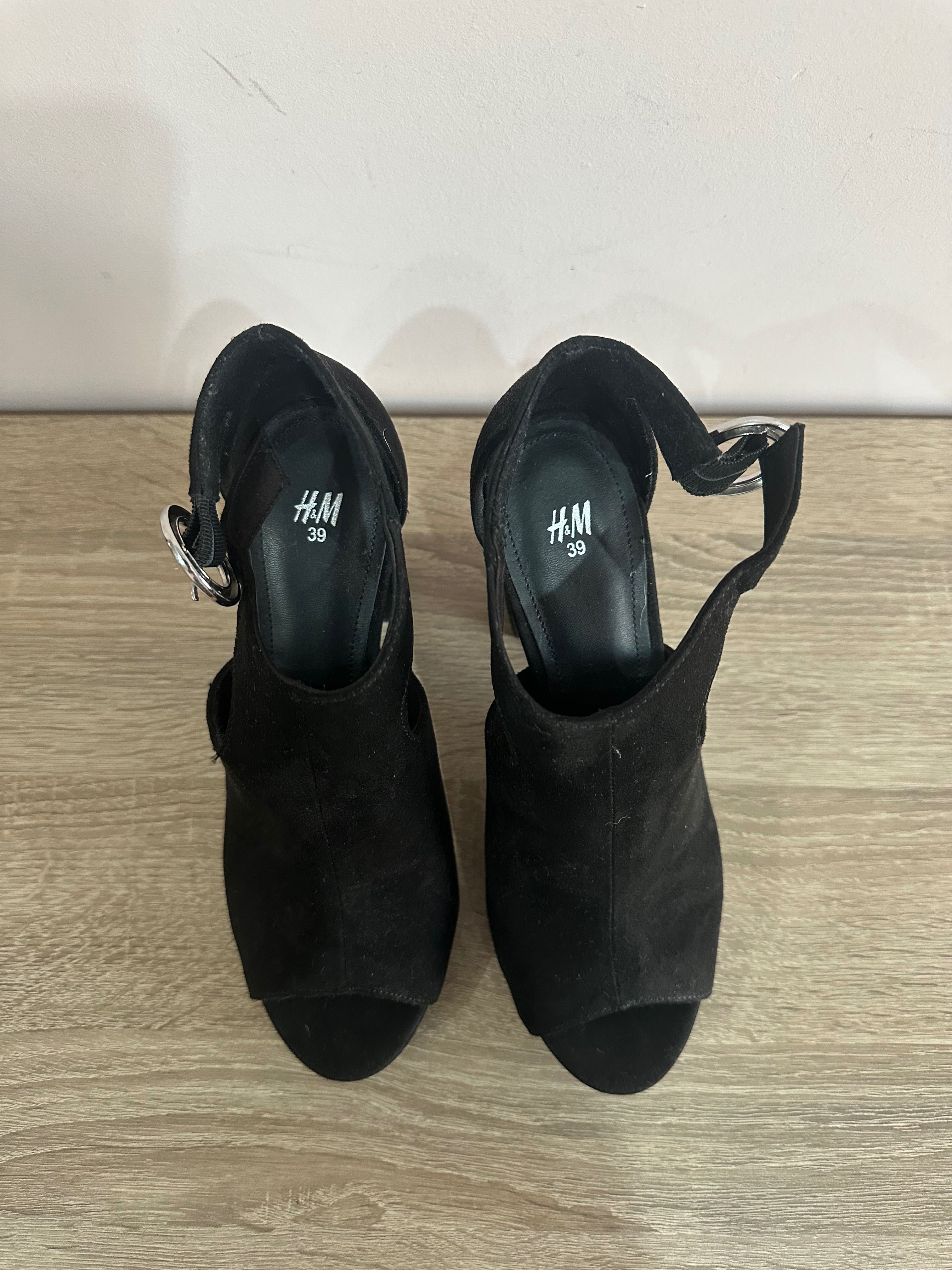 Високи обувки H&M - 39 номер, черни