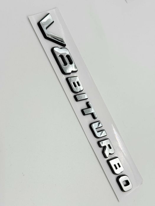 Emblema Compatibila Mercedes V8 Biturbo bicolor AMG