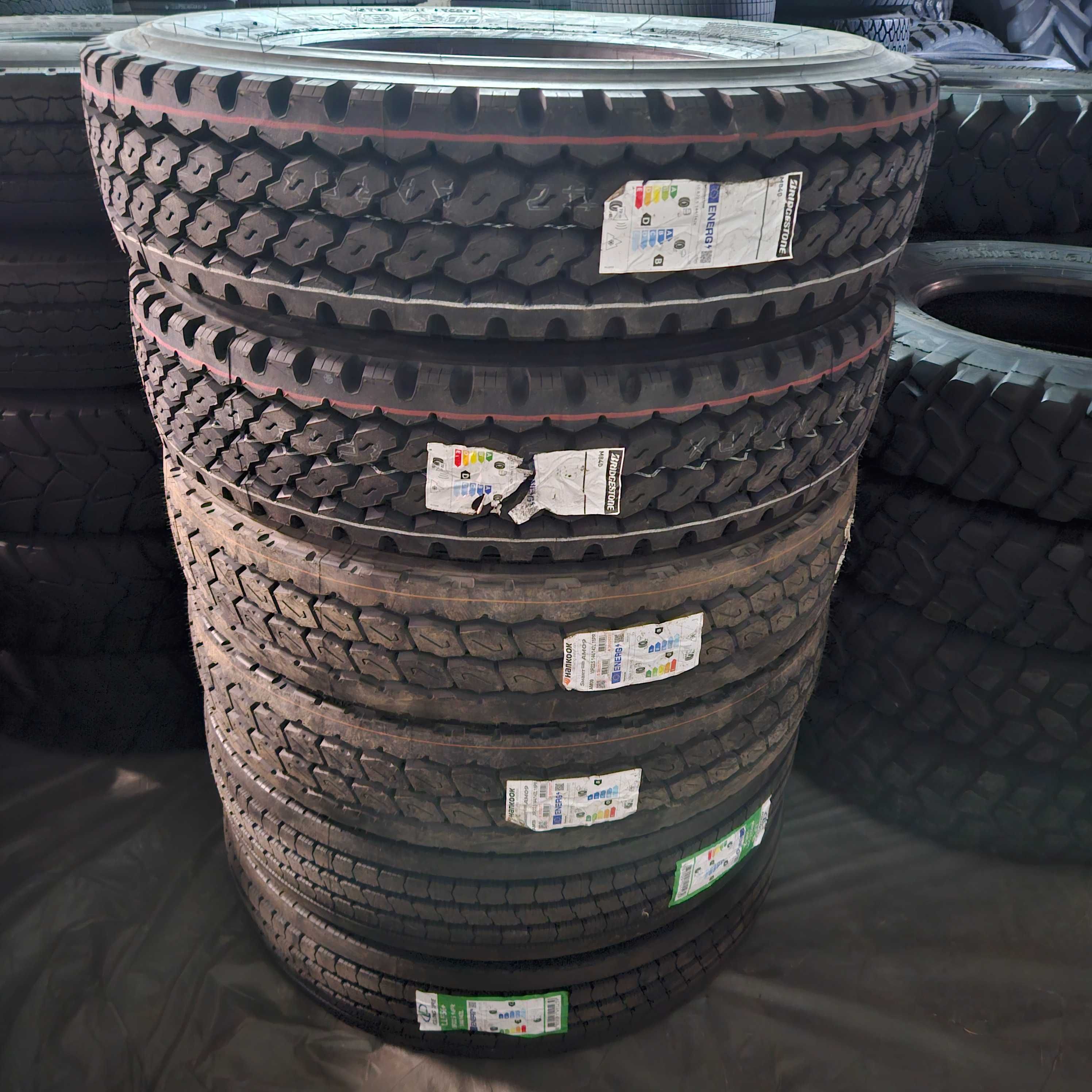 2 Нови тежкотоварни гуми 10R22.5 Bridgestone M840 144/142K M+S 3PMFS