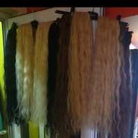 Чупливи естествени коси,65-68см