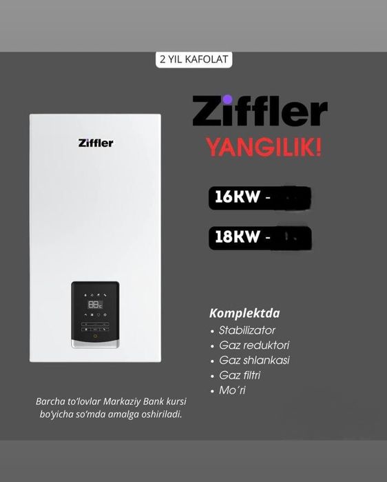 ZIFFLER 18 - KW котел газовый  Katyol