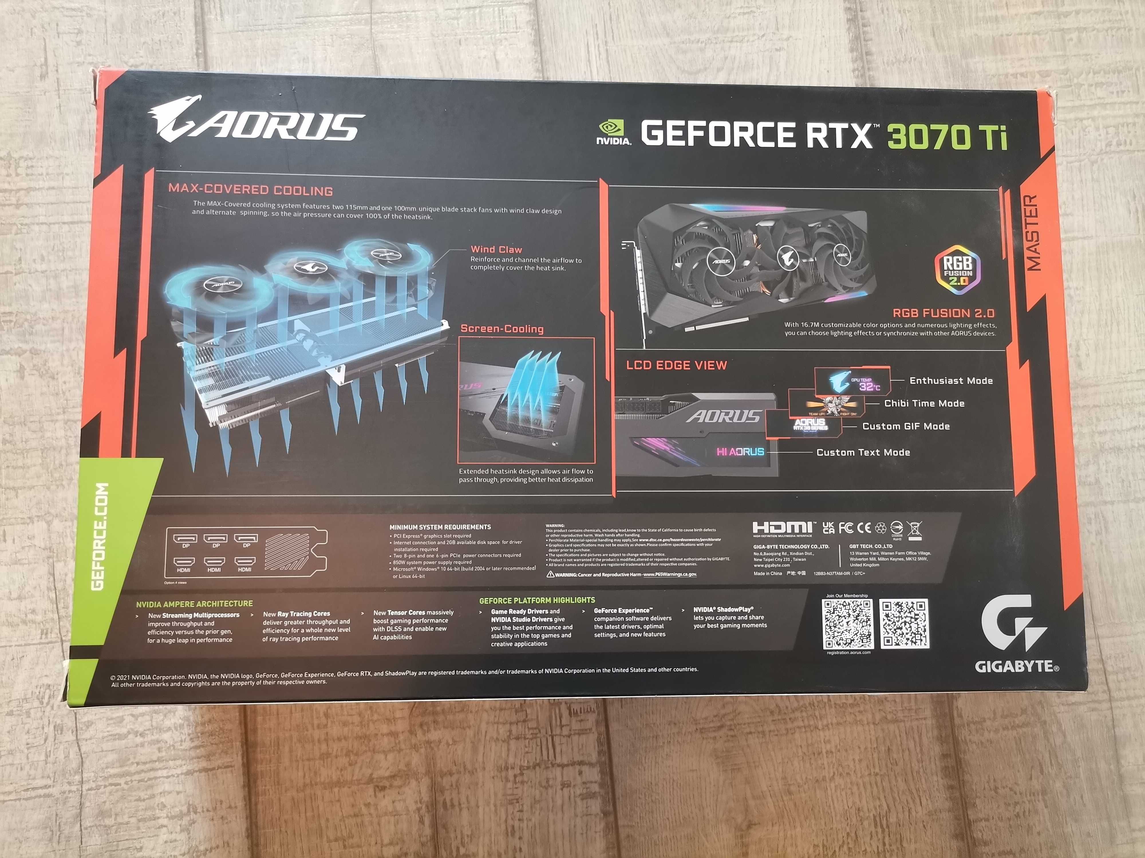 AORUS GeForce RTX™ 3070 Ti MASTER 8G