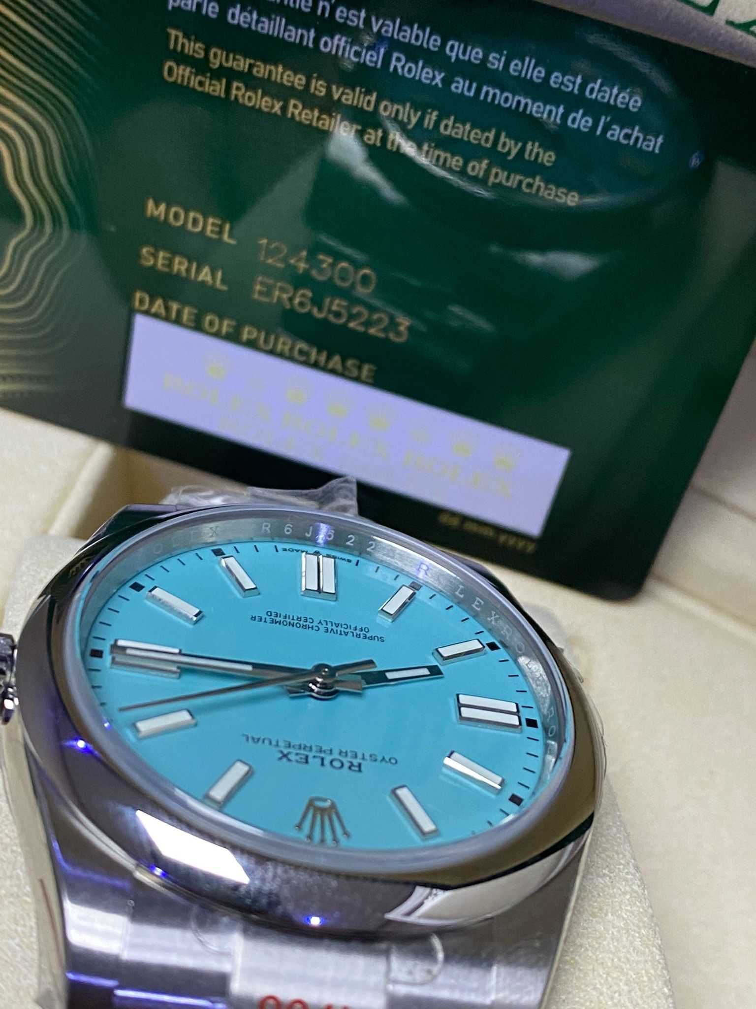 Rolex Oyster Perpetual 41mm Tiffany