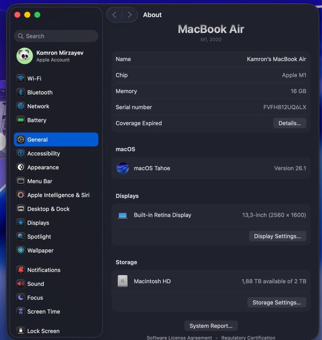 Macbook air 13” 16/2tb + magic mouse