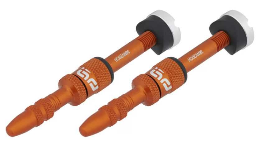 e*thirteen Quick Fill valve set Tubeless Gen 2 SV 23-31 - Portocaliu