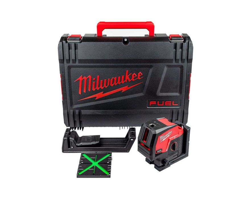 ПРОМО: Линеен лазер Milwaukee M12CLLP-0C + куфар, стойка и мишена