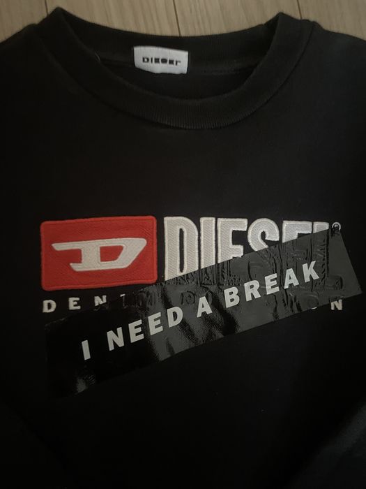 bluza diesel de copii neagra