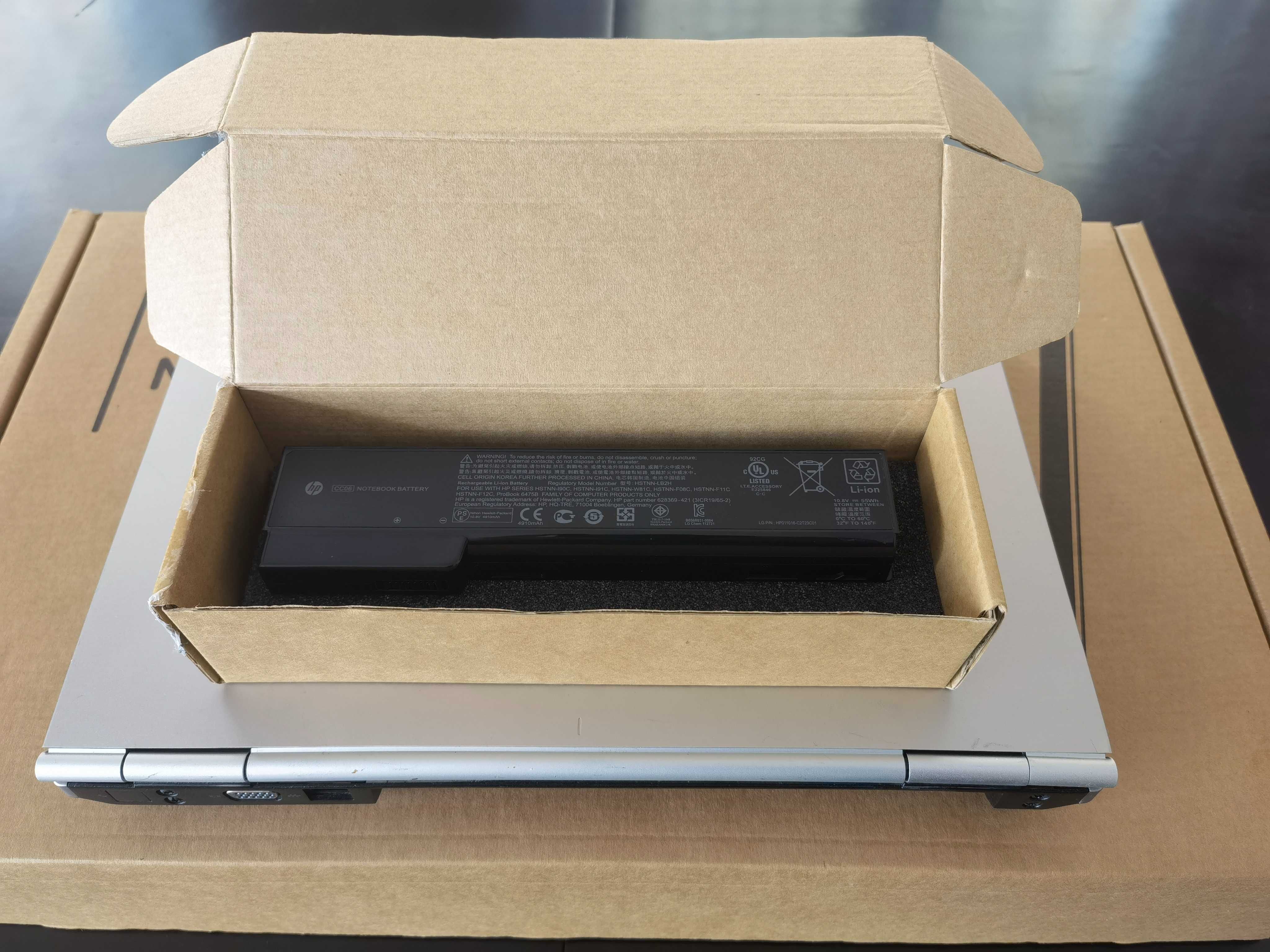 HP ElliteBook 8470p/i5 4x2.6ghzThr/14"сKам/4gb/500gb/НОВАбат/DVDrw/Про