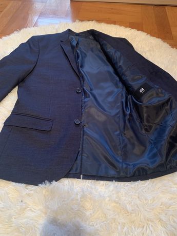 Тъмно синьо мъжко сако H&M р-р S