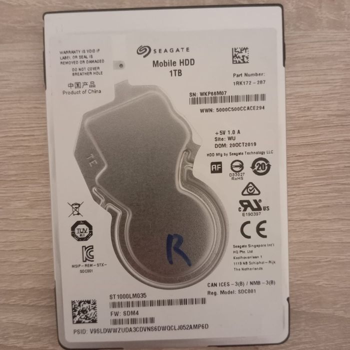 HDD жёсткие  диски 1ТБ