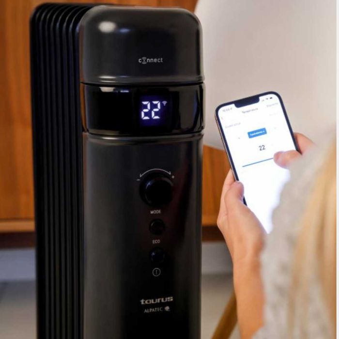 Смарт маслен радиатор Taurus 2000W yправление чрез мобилно приложение