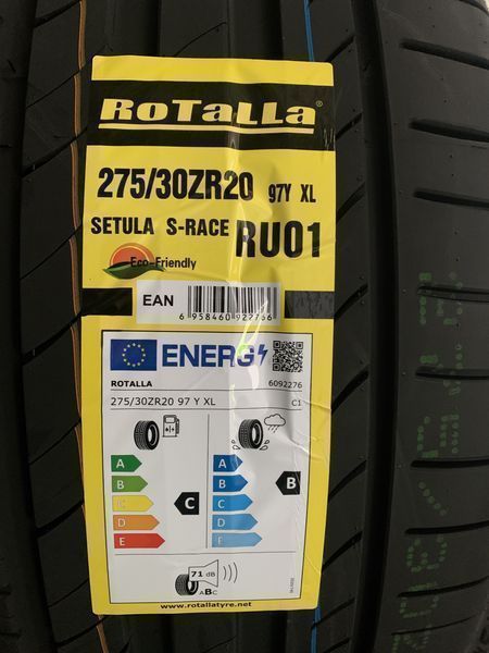 Нови летни гуми ROTALLA SETULA S-RACE RU01 275/30R20 97Y XL НОВ DOT