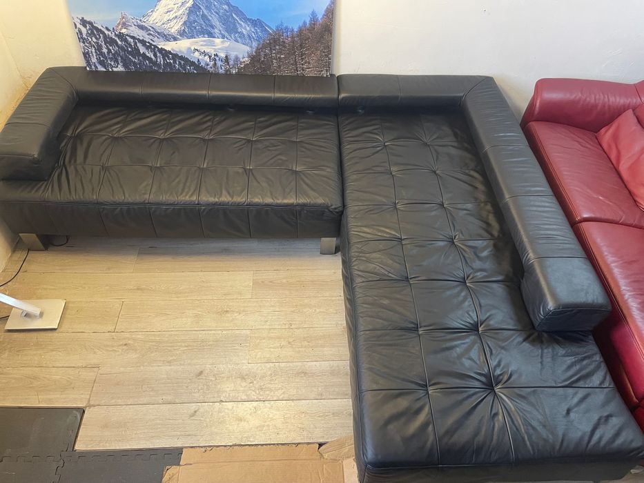 Ъглов кожен диван*БЕЗПЛАТНА ДОСТАВКА за цяла България*