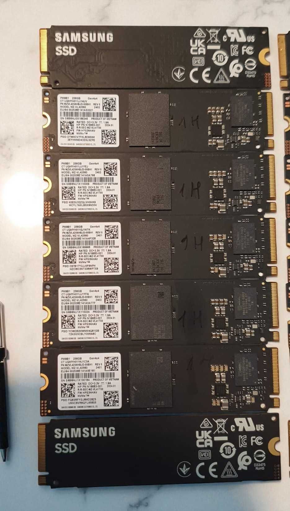 SSD 256GB NVme PCIe Gen4 Samsung, Garantie 1 an