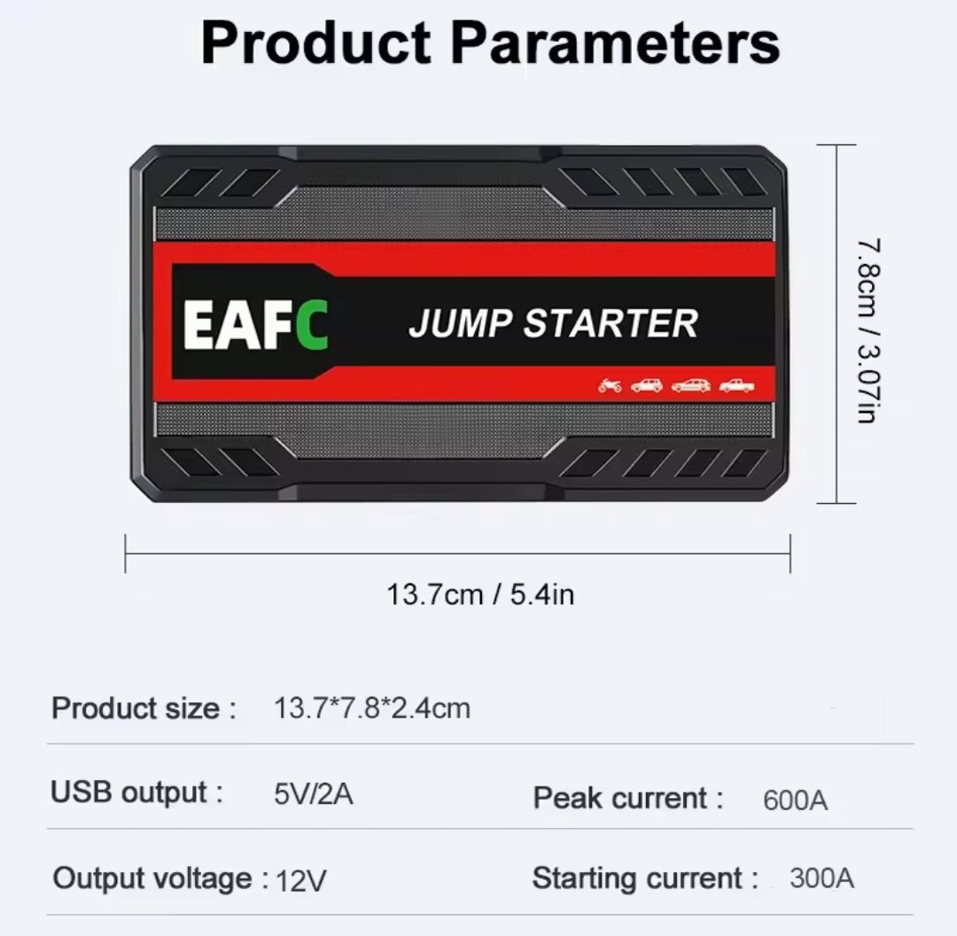 Jump Starter Pornire Autoturisme până la 3.0 diesel / benzina