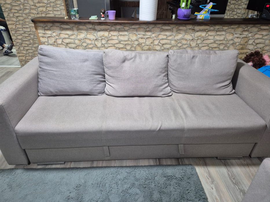 Ansamblu canapea cu 2 fotolii