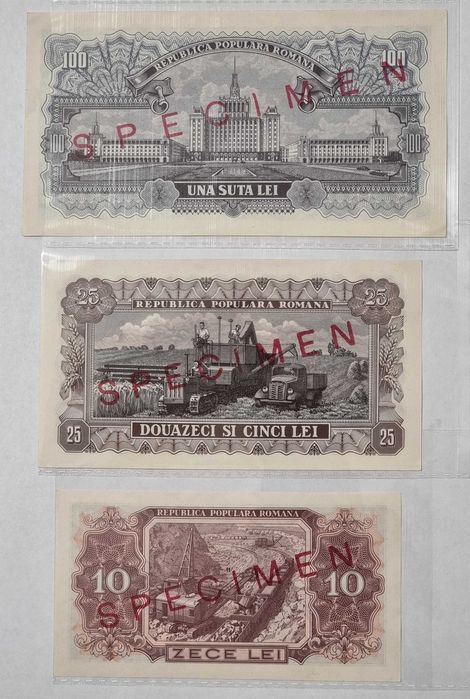 SPECIMEN - UNC! Bancnota romaneasca 100 LEI 1947 VECHE si FOARTE RARA!