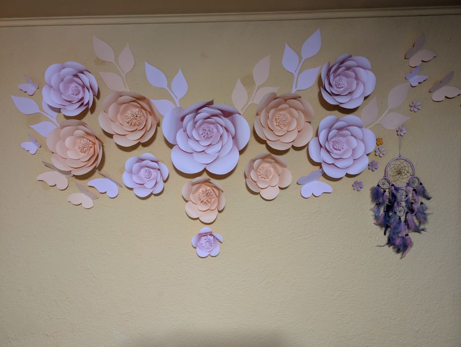 Decorațiune perete din hârtie !
