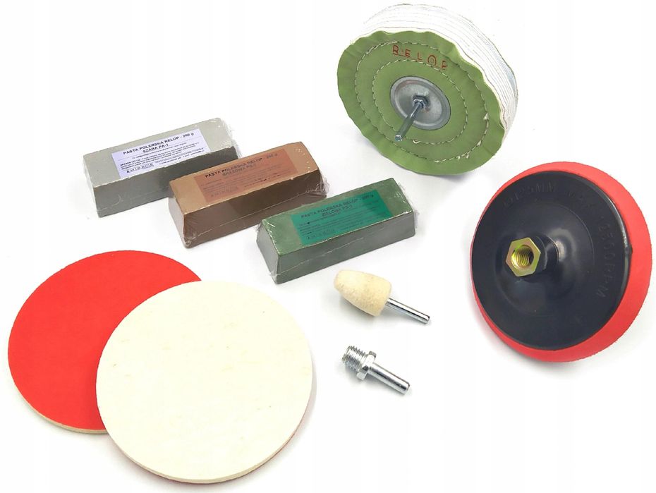 комплект сборен, за полиране на стомана / инокс до огледален ...