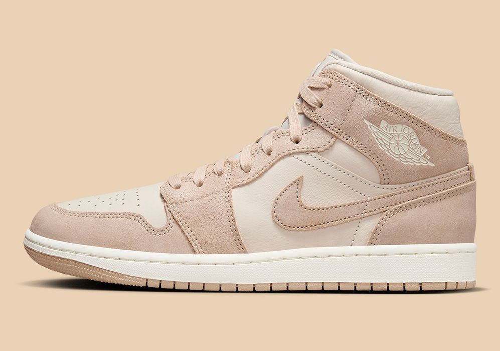 Jordan 1 mid " light tan" 44 originali noi