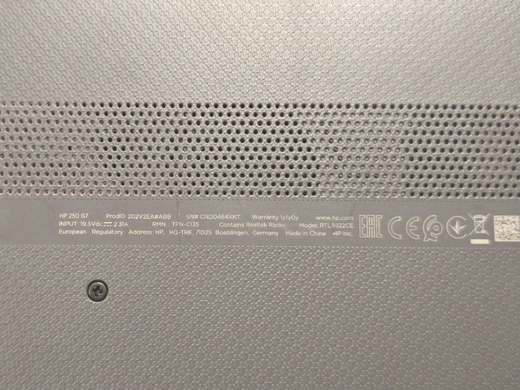 Laptop HP 250G7, i7-1065g7, 12gb RAM DDR4, 512ssd nvme