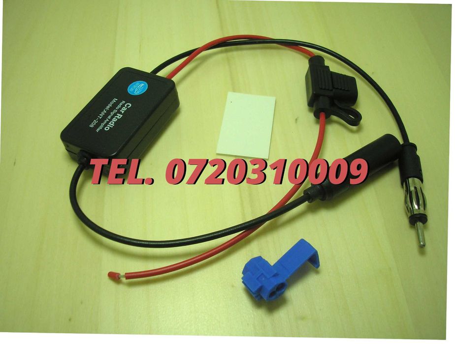 Amplificator De Semnal Antena Radio Auto Fm 12v