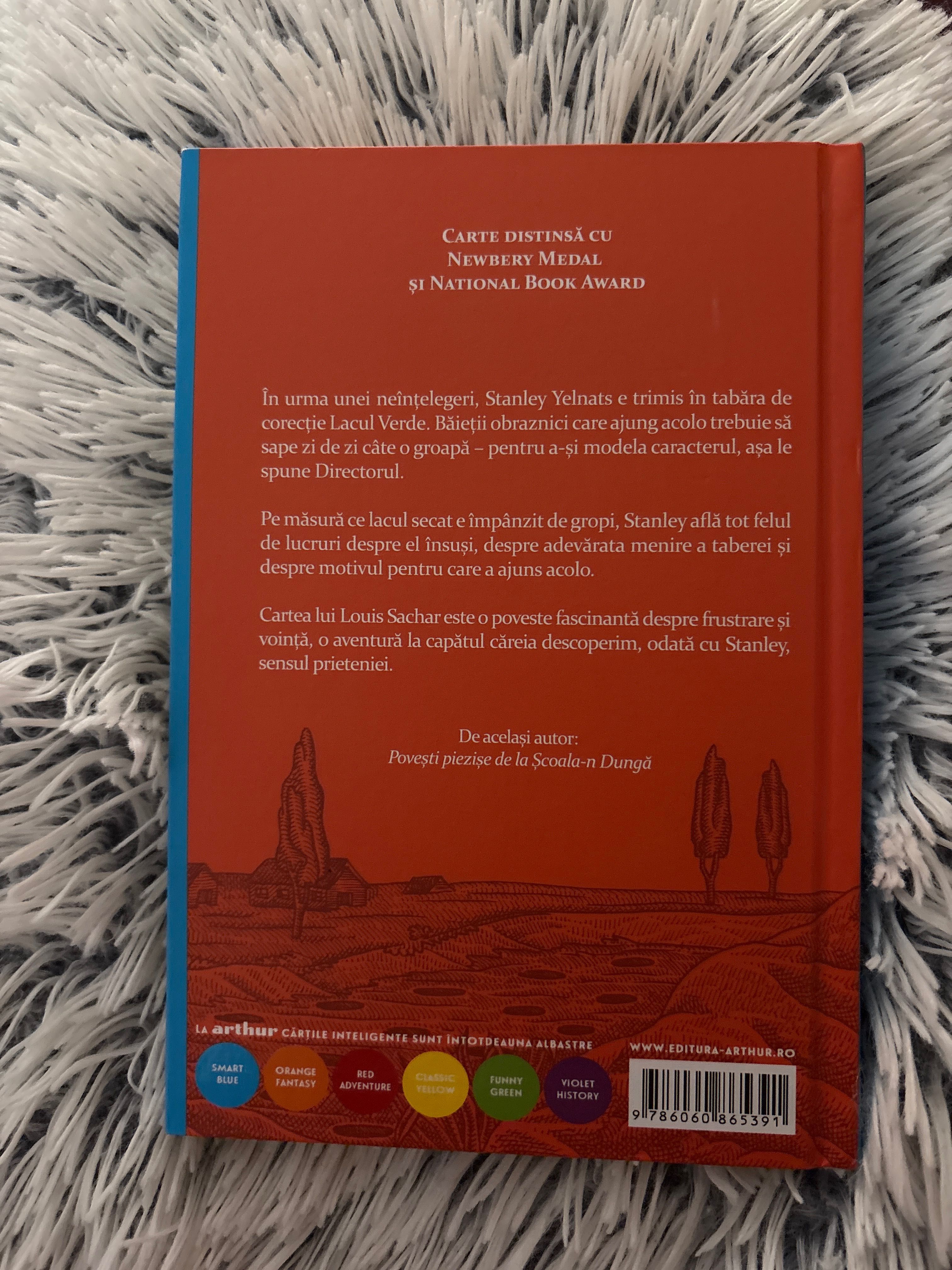 ,,Tabăra” de Louis Sachar, editura arthur.