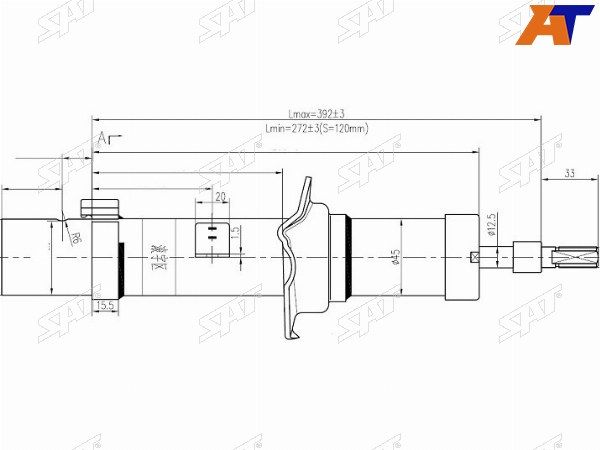 Стойка передняя Toyota Altezza