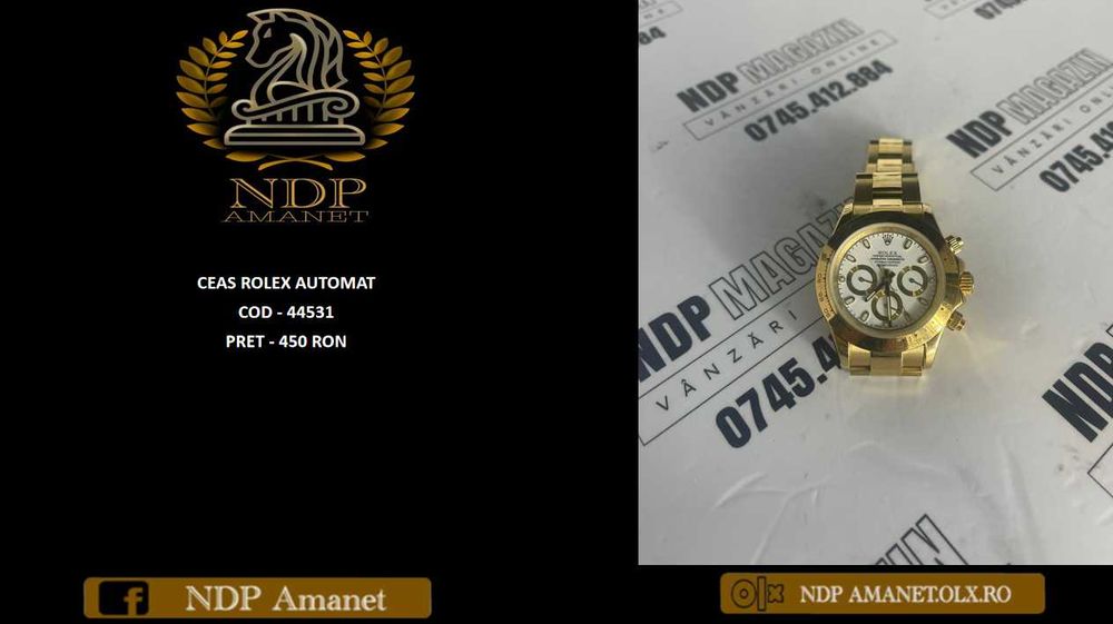 NDP Amanet NON-STOP Bld.Iuliu Maniu 69 CEAS ROLEX AUTOMAT (44531)