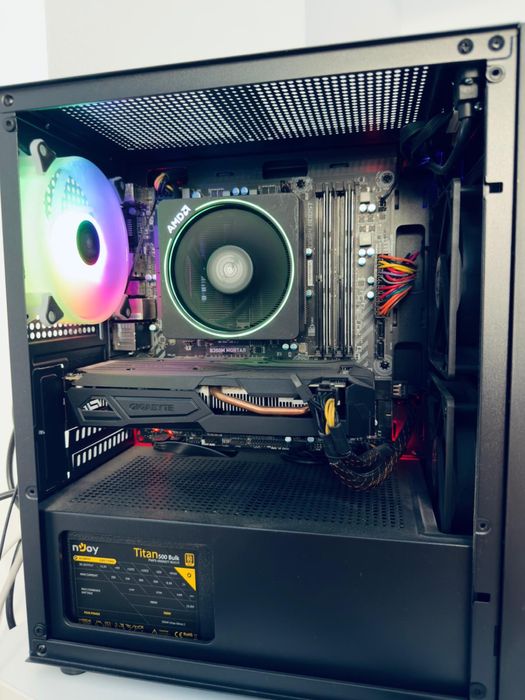 Pc Gaming/work Ryzen 1600x Gtx 1050 8GB DDR4 1TB memorie + monitorAsus
