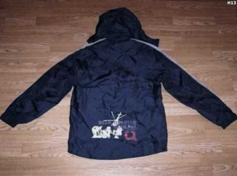 Geaca bleumarin cu gluga, impermeabila , 10,11,12,13,14 ani