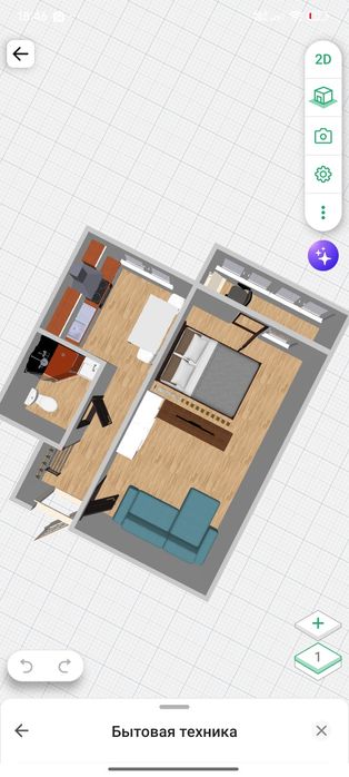 Квартира 1- комнатная