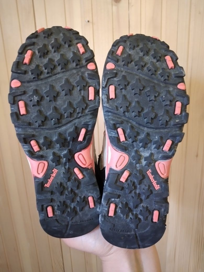 Sandale 32 bocanci TIMBERLAND gri bej roz pantofi fete 7 8 9 10 ani