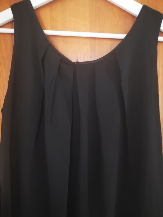 Zebra къса черна рокля