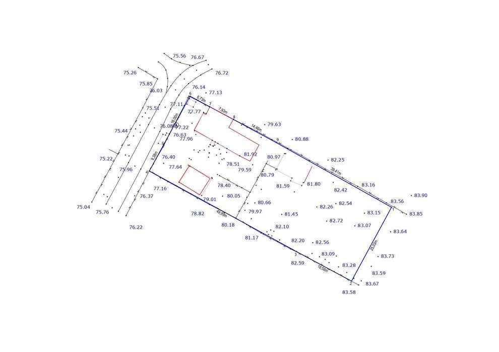 Plan topografic / ridicare topo / plan cu cote (vizat OCPI)