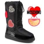 LOVE MOSCHINO № 35/36 – Дамски кожени апрески "LOVE YOU" нови етикети