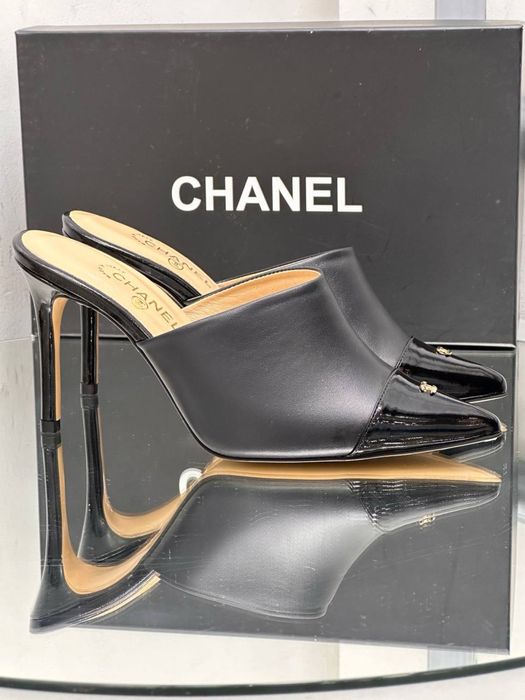 Pantofi-sandale-Balerini Chanel colecția noua Piele naturală 100%